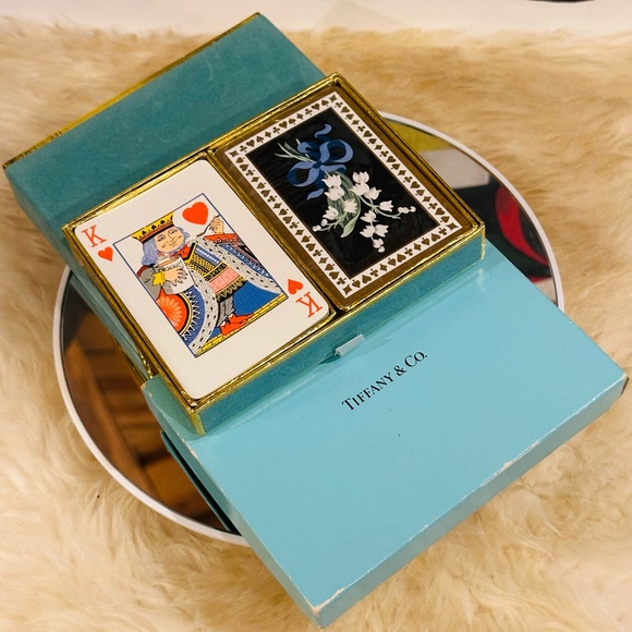 💎 TIFFANY & Co. 2 DECK SET 104 Pieces PLAYING CARD w/Box - Picture 7 of 11